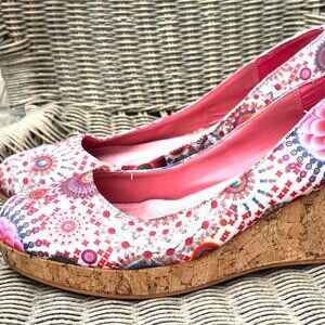 Desigual Fun Floral Wedgies